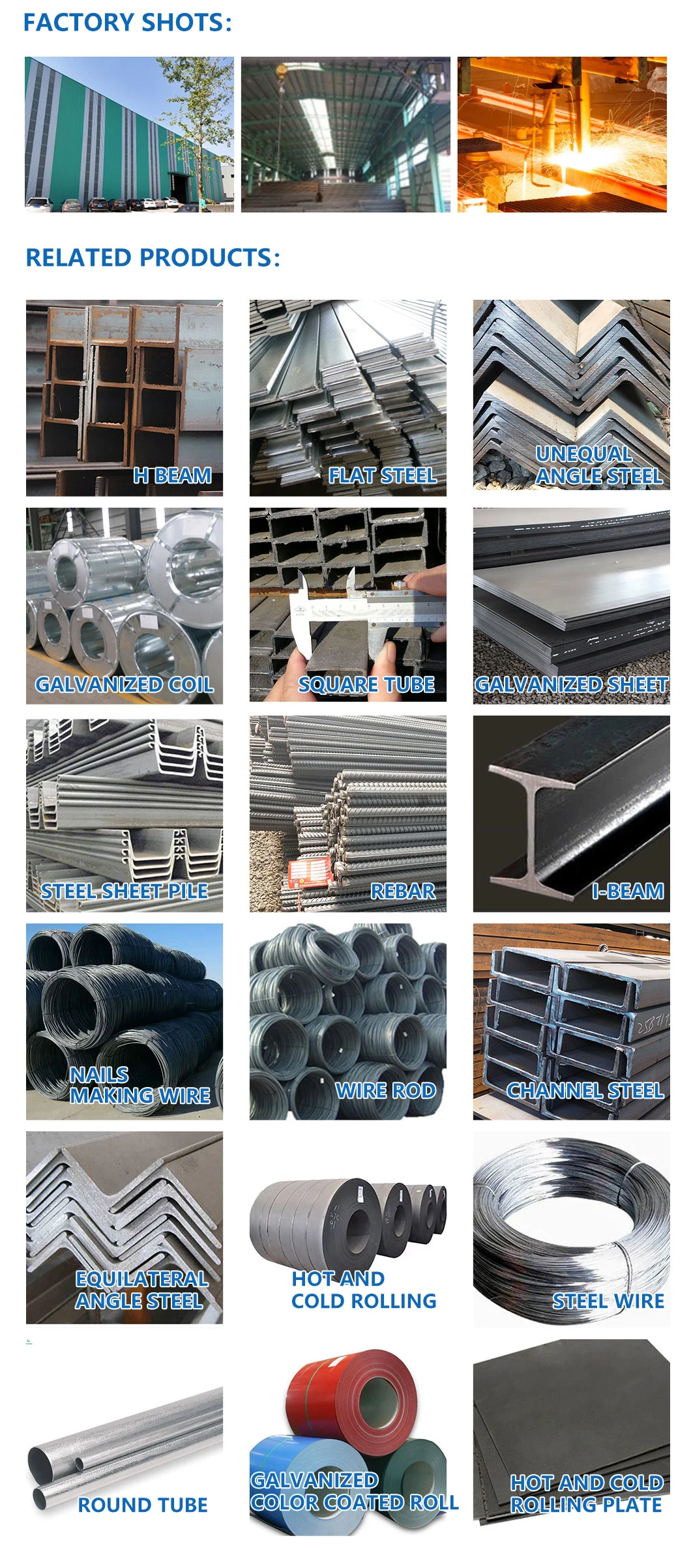 High Quality Professional Hot Rolled Wide Flange Structural Steel H Beam