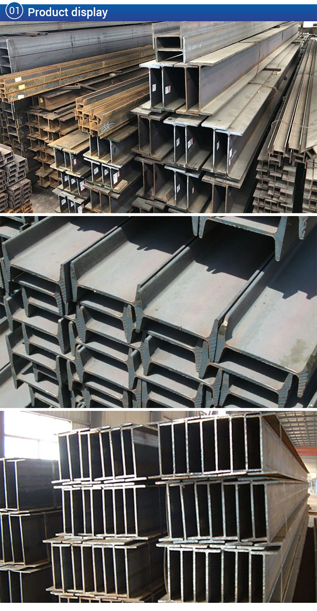 H Beam Price Structural Steel I Beams High Quality H Section Steel Beam for Industrial Steel Structure B