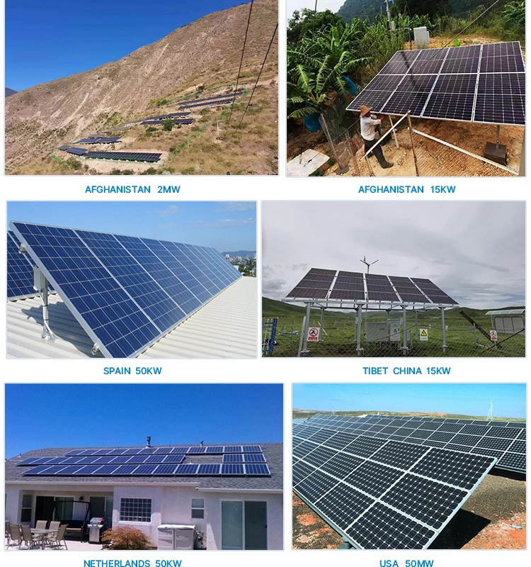 10kw Solar Power System Support Lithium Battery or Battery Less Hybrid Solar Panel System