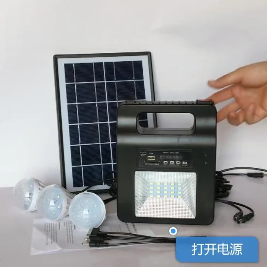Generador de panel de energía solar Luz LED Cargador USB Sistema de iluminación exterior para el hogar Solar Bluetooth Soporte para exteriores Radio FM Tarjeta TF HD